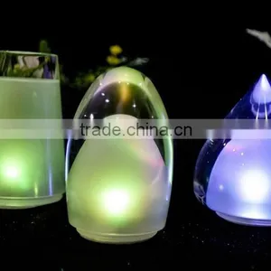 Clear Acrylic Crystal Bar LED RBG Color Changing Table Lamp thumbnail-6