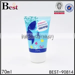 70ml Small Cute Blue Wholesale Perfume Cosmetic Plastic Tube With White Plastic Cap thumbnail-1