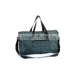 Fashion New Design Folding Tote Shoulder Shopping Travel Bags Foldable Portable Duffle Bags thumbnail-4