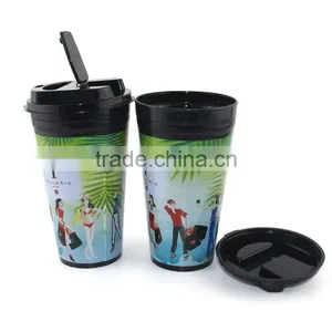 BPA-Free Reusable Double Wall Coffee Cup thumbnail-4