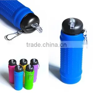 Hot Water Collapsible Silicone Squeeze Water Bottle Silicone thumbnail-1