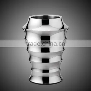 Unique Bamboo Shape Champagne Metal Stainless Steel Ice Bucket With Stander thumbnail-6