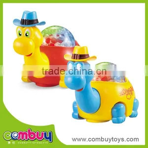 Funny B/o Musical Electric Plastic Cartoon Dinosaur Toys for Kids thumbnail-1