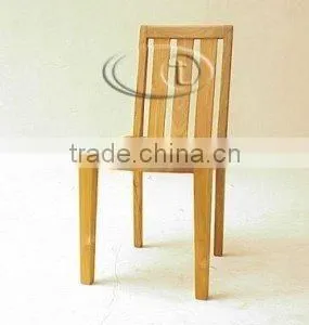 STACKING SIDE CHAIR WITH 3 BIG SLATS thumbnail-1