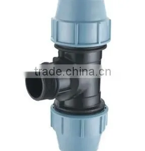 PP COMPRESSION FITTING--MALE TEE thumbnail-1