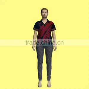 Wholesale Screen/heat Transfer Print Custom Design Sports Polo Shirts MQF-002 thumbnail-3