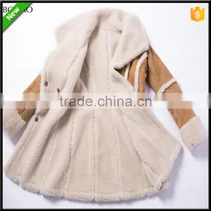 Composite Suede Lamb Wool Super Warm Winter Long Faux Fur Coat thumbnail-6