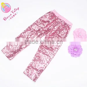 Wholesale Newborn Baby Winter Pants Baby Sequin Pants thumbnail-3