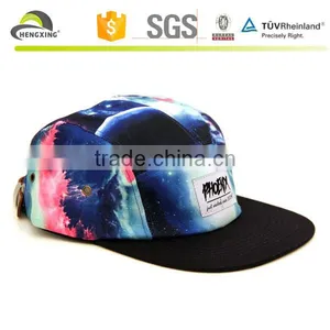 Patch Hats Woven Label Leather Label Camp Cap Snapback Panel 5 Flower thumbnail-6