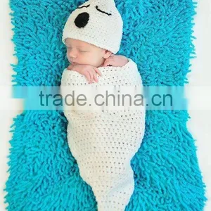 Baby Ghost Halloween Costume or Photo Prop Hat and Sleep Sack Cocoon thumbnail-1