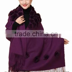 CX-B-P-37B Ladies Fashion Cashmere Fringes For Shawls thumbnail-4