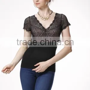 Women's Seamless Tunic Tops/ Short-sleeved Shirts thumbnail-3