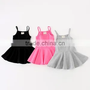 2016 Baby Girl Summer Tutu Dress Hand Made Baby Boutique Girl Dress Girls Sling Dress thumbnail-3