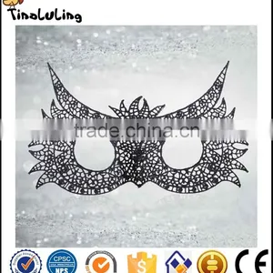 Women Elegant Sexy Black Lace Masquerade Eye Mask Carnival Dance Hand Mask thumbnail-6