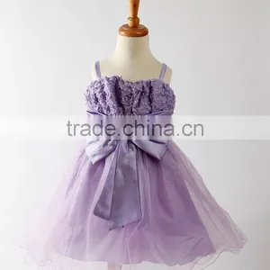 High Quality Little Queen Real Sample Flower Girl Dress Made in China thumbnail-5