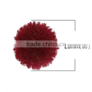 Cheap Wholesale Round 20mm Cashmere Pom Pom Balls DIY Craft Decoration thumbnail-2