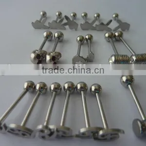 316l Stainless Steel Bizarre Tongue Ring thumbnail-1