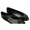OEM / ODM PU Upper / Insole New Style Women Fancy Peep Toe Flats Shoes for Ladies / Girl thumbnail-1
