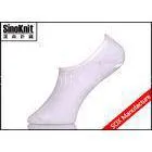 White Plain Cotton Low Cut No Show Socks / Thin Breathable Cotton Girls Dance Socks thumbnail-1