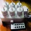 Yellow Light 10- Buttton Wireless Rechargeable LED Candles With Black Base thumbnail-1