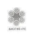 Flattened Compacted Wire Rope 6 x K31WS , Stainless Steel Safety Wire thumbnail-1