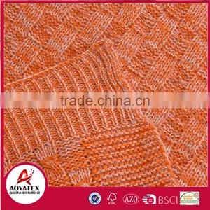 Hot Selling Super Soft Acrylic Crocheted Plain Cloth Winter Blanket thumbnail-5
