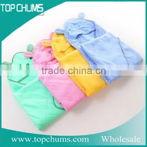 Wholesale Animal 100% Cotton Organic Bamboo Terry Embroidery Baby Bath Towel With Hood thumbnail-4