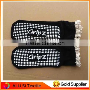 Cheap Custom Logo Anti Non Slip Yoga Latex Rubber Pilates Socks With Grip Barre thumbnail-4