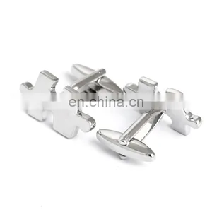 Novelty Silver Jigsaw Shirt Cufflinks thumbnail-3