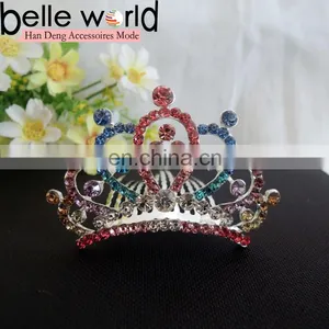 Fancy Rhinestone Tiara Wedding Hair Comb Clip thumbnail-1