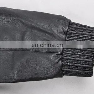 2017 Latest Fashion Mens Warm Cheap Leather Motorcycle Jacket thumbnail-6