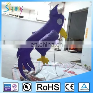 Customized Giant Hanging Purple Inflatable Parrot Bird For Advertising Or Decoration thumbnail-4