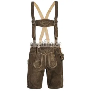 2015 Bundhosen Lederhosen,Oktoberfest Trachten Wear,Kurze Lederhose,german Hose,leather Pants,shorts thumbnail-1
