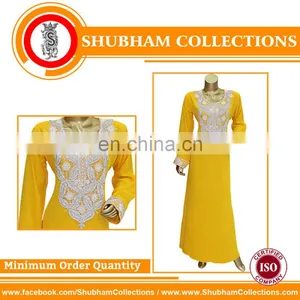 INDIAN FANCY SLEEVELESS KAFTAN ABAYA thumbnail-1