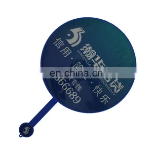 Promo Brand Name Custom Made Plastic Gift Hand Fan thumbnail-1
