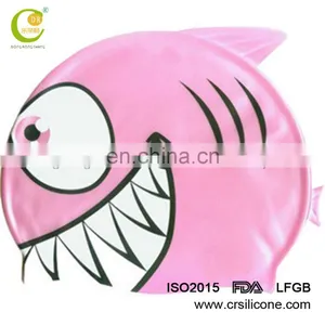 Silicone Rubber Children Swimming Cap Adult Men Women Waterproof Swim Caps thumbnail-6