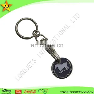 Metal Dog Tag Style Keychain thumbnail-1