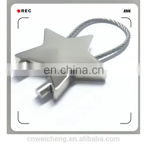 Custom Souvenirs Lovely Star Shape Metal Keychain thumbnail-1