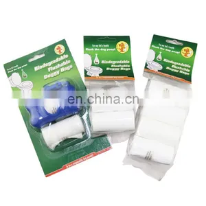 Eco-friendly Pet Flushable Biodegradable Poop Bags With Dispenser thumbnail-1