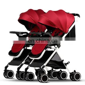 High View Light Buy Baby Twin Strollers Stroller Baby for 2 Baby thumbnail-5