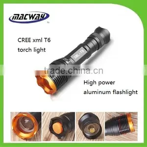 10W Aluminum Strong Bright t6 Zoomable Flashlight thumbnail-1