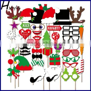 Christmas Photo Booth Paper Props on Sticks Wedding Birthday Party Fun PFB0027 thumbnail-1