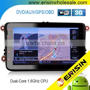 Erisin ES2802V 8" Polo Golf 6 Auto Radio 2 Din Car GPS Navigation System thumbnail-1