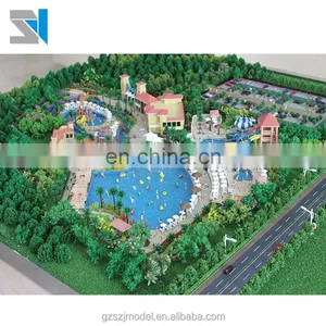 Water Park Architectural Scale Model ,entertainment Facility 3d Miniature Model for Exhibition thumbnail-1