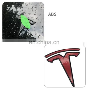 BAINEL Carbon Fiber Exterior Sticker Badge Logo Set For TESLA Model 3/Y 1494950-00-A 1494949-00-A thumbnail-4