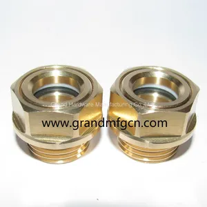 Brass Oil Level Glass Sights for Air Compressors NPT Pipe Thread 1 Inch 1/2 Inch thumbnail-5