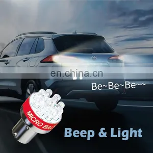 Quality Product 9pcs LED Bulbs Beep Alarm DC 12v P21W /1156 thumbnail-5