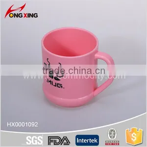 Plastic Funny Printed Red Coffee Cups With Handle thumbnail-1