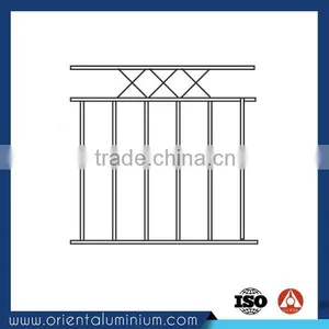 Good Quality Aluminum Square Pipe Railing thumbnail-1