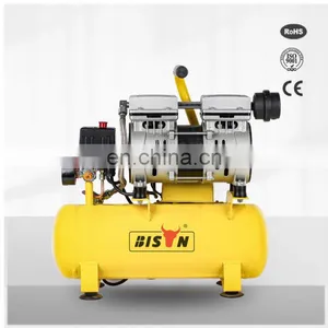 Bison China 550W Golden Supplier Piston Silent Mini Oil Free Air Compressor thumbnail-1